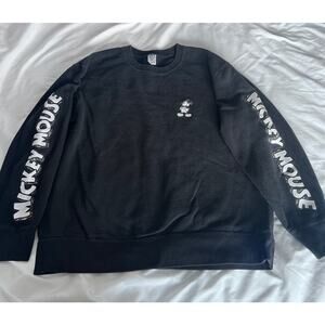 ✨Uniqlo UT x Joshua Vides Disney Mickey Mouse Black Crewneck Sweatshirt XXL